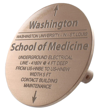 Bronze Utility Marker